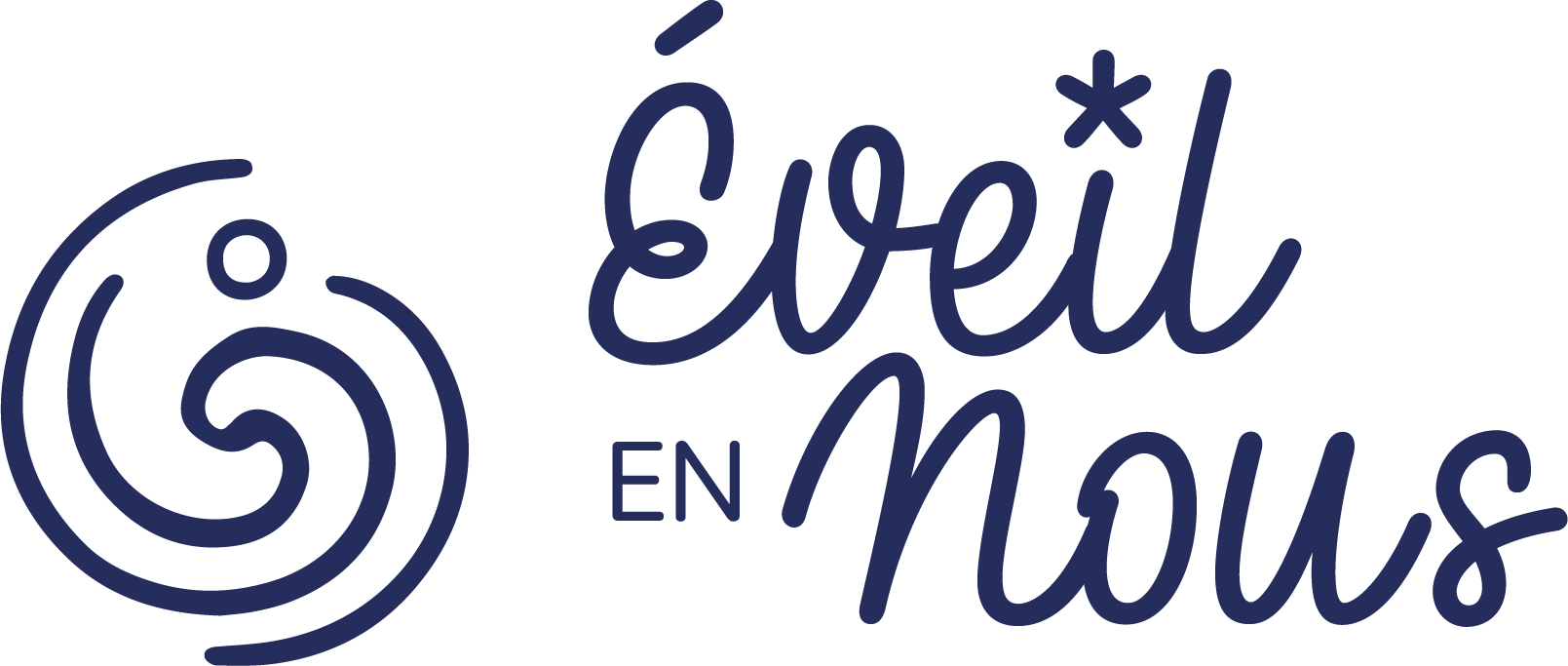 Logo secondaire d’Éveil en Nous - symbole de lumière intérieure et d’alignement personnel